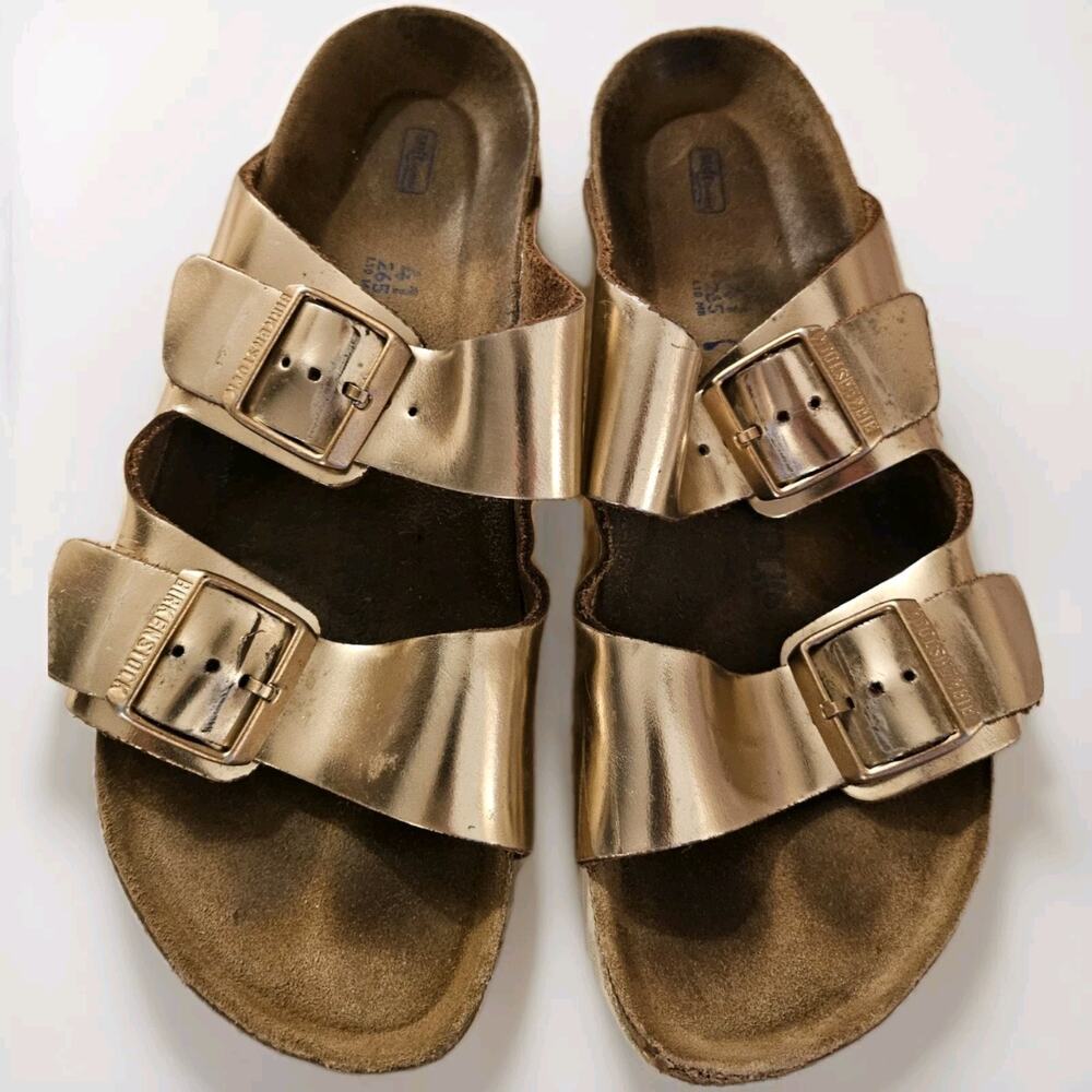 Birkenstock Womens Size 11 Mens Size 8.5 Big Buckle Sandals